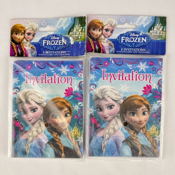 Disney Other - NWT Set of 2 Disney’s Frozen Birthday Invitations